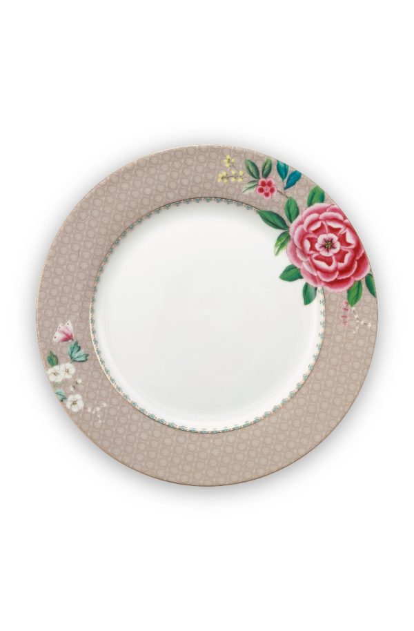 Plate Blushing Birds Khaki 26.5cm