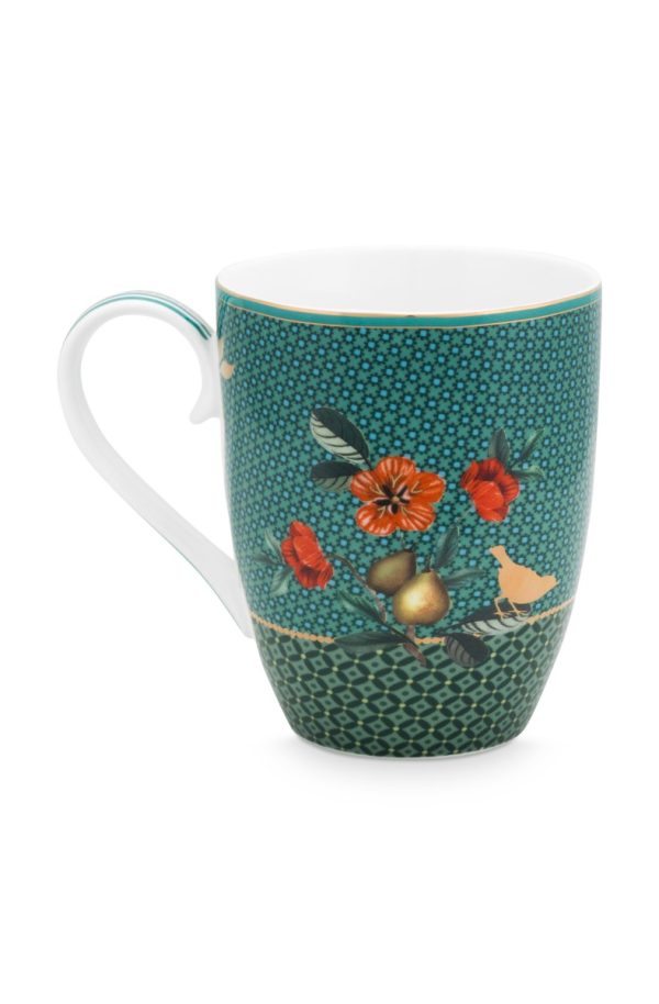 Mug Large Winter Wonderland Squirrel Green 350ml