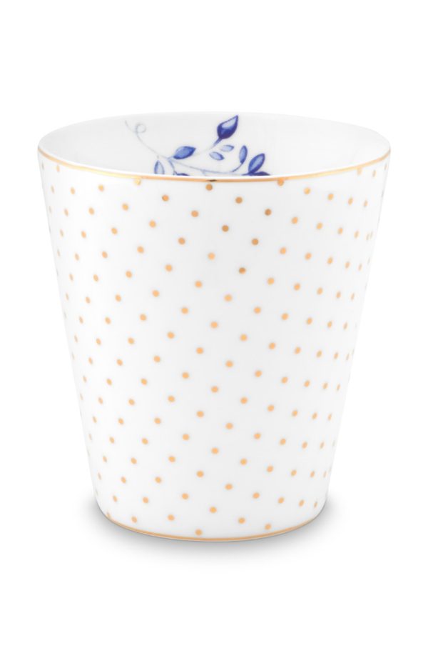 Mug Small without Ear Royal Dots White 230ml