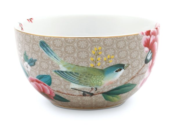 Bowl Blushing Birds Khaki 12 cm