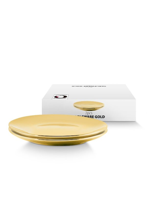 Set/2 Plates Gold