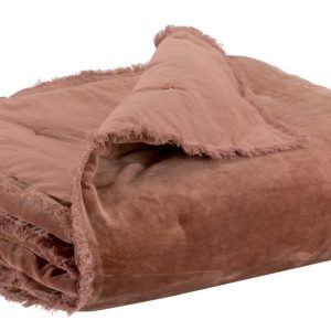 Fara Plaid 135 x 200 cm Bois De Rose