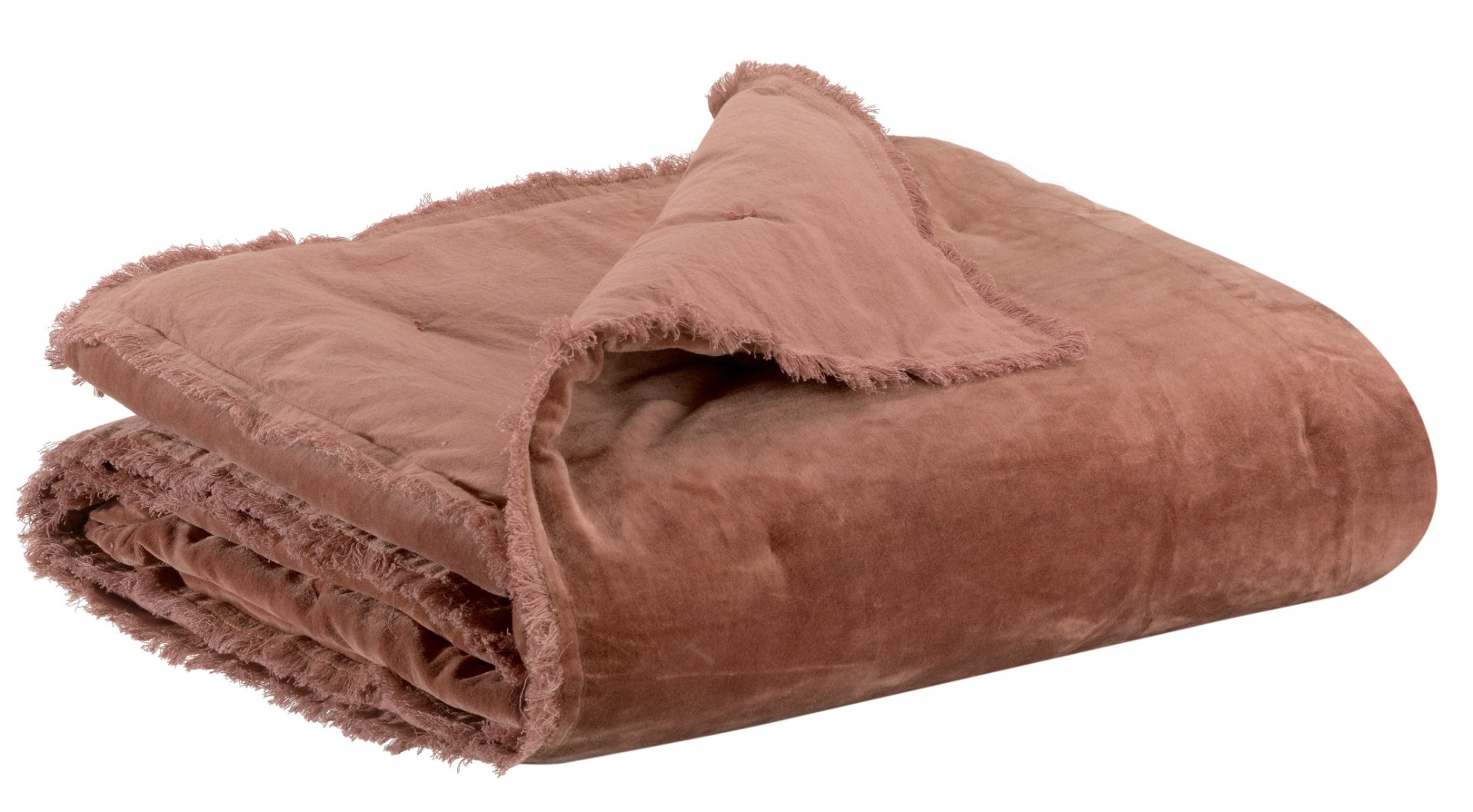 Fara Plaid 135 x 200 cm Bois De Rose