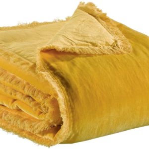 Fara Plaid 135 x 200 cm Curry