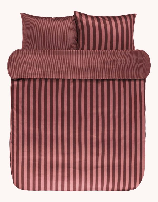 Marc O'Polo Sengetøj Classic Stripe Warm Earth-140 x 200 + 60 x 63