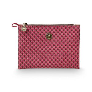 Cosmetic flat Pouch Festival pink