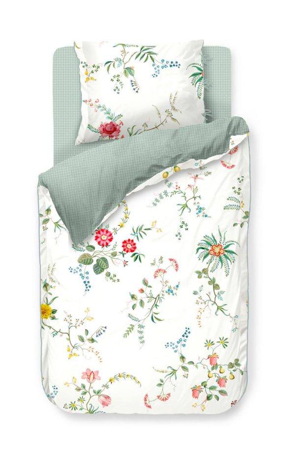 Pip Studio sengetøj duvet covers Fleur Garndeur White -140 x 220 + 60 x 63