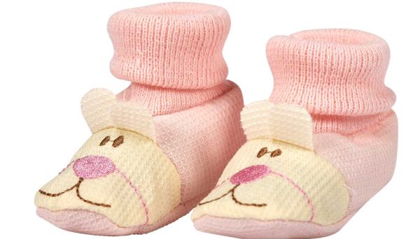 Baby futter bamse med øre lyserød BSS116-310