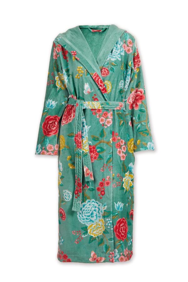 Pip Studio Good Evening Bathrobe Green M