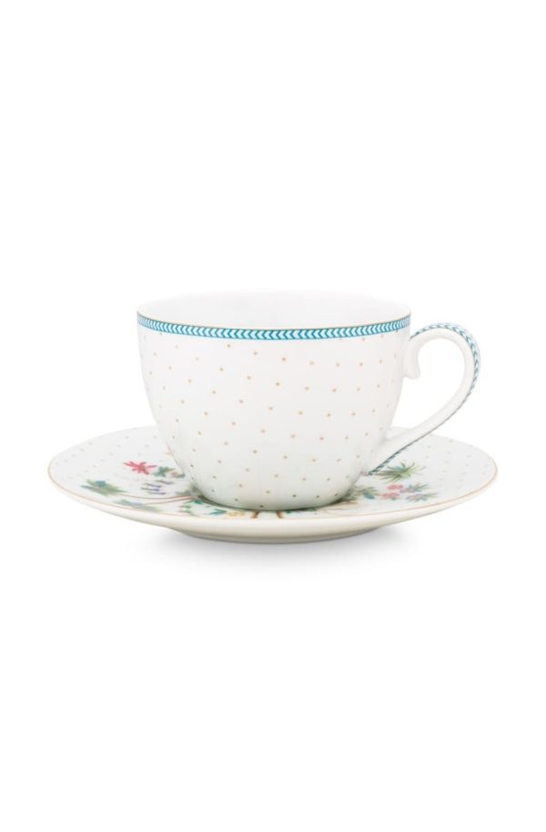 Cup & Saucer Jolie Dots Gold 280ml