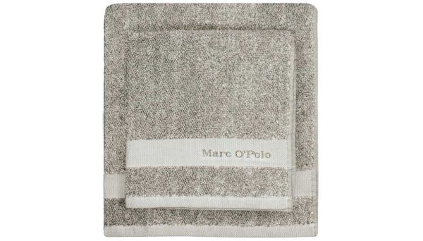 Marc Ó Polo Melange Håndklæde Beige/off hvid - Badehåndklæde 70x140