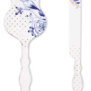 Set/2 Cake Knife Cake Server Royal White