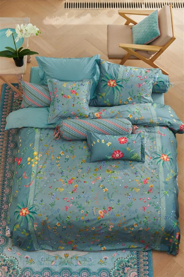 Pip Studio sengetøj til Dobbeltdyne Petit Fleurs Blue -200 x 220 + 2 stk. 60 x 63