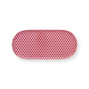 Plate Sugar & Creamer Flower Festival Scallop Dark Pink 25x1