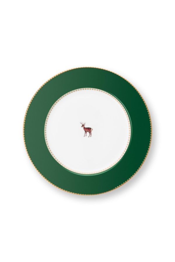 Plate Love Birds Dark Green 21cm