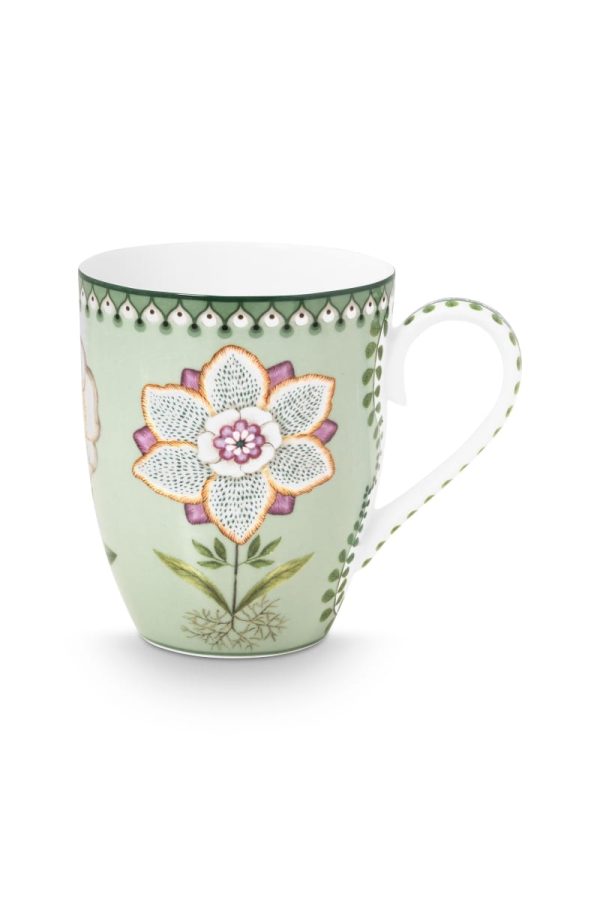 Pip Studio Mug Large Lily&Lotus Light Green 350ml