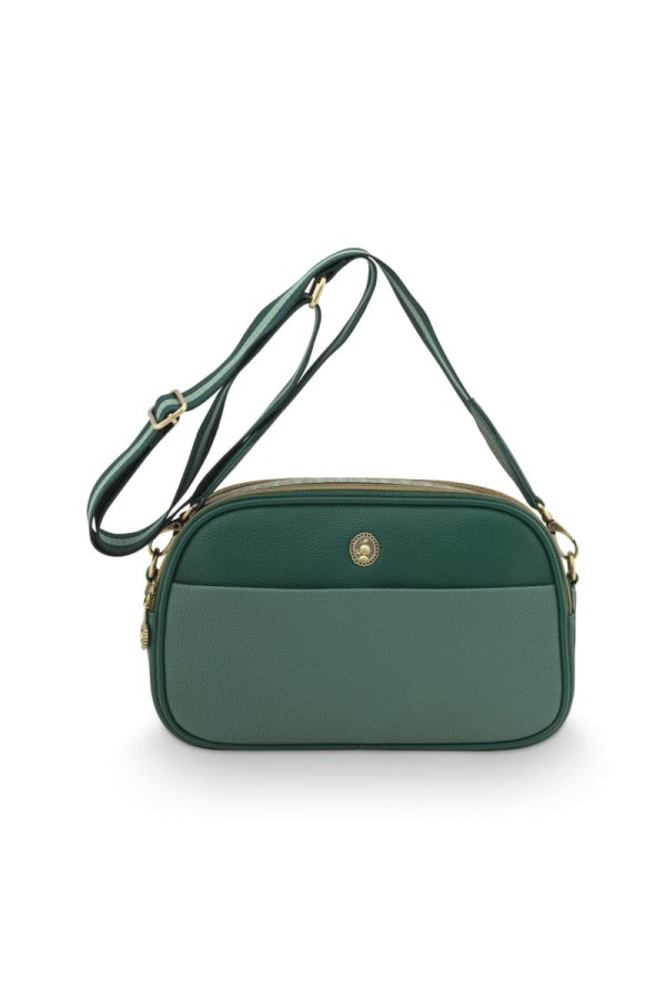 Frida Cross Body Bag Medium Green 26.5x7.5x16.5cm