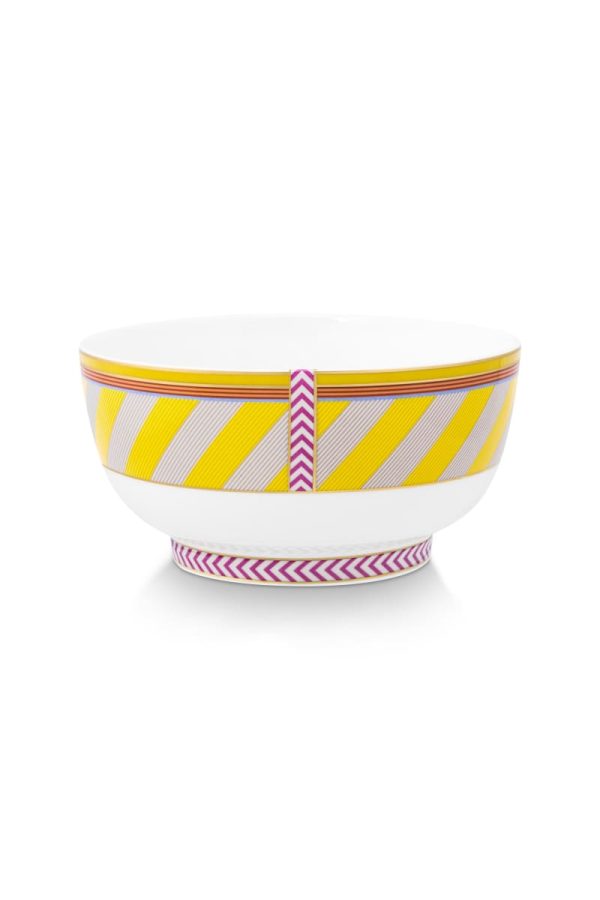 Bowl Pip Chique Stripes Yellow 15.5cm