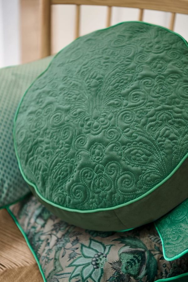 Cushion Quiltey Days/Suki Green 40cm