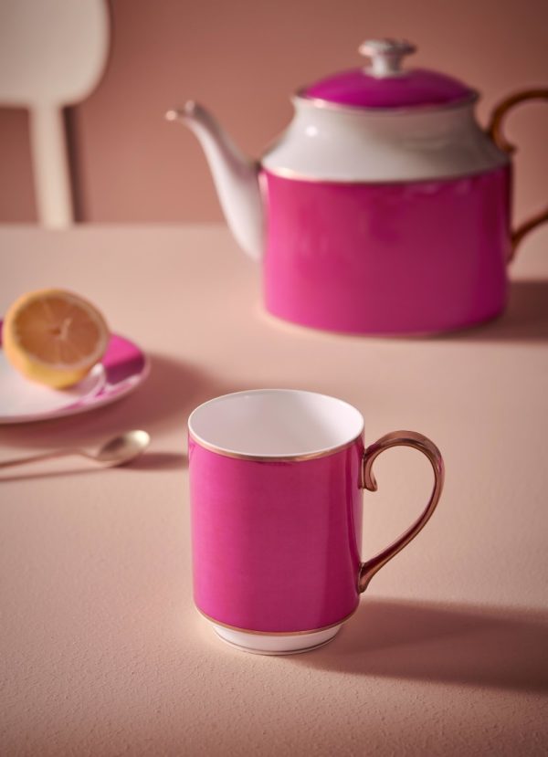 Mug Large with Ear Pip Chique Gold-Pink 350ml