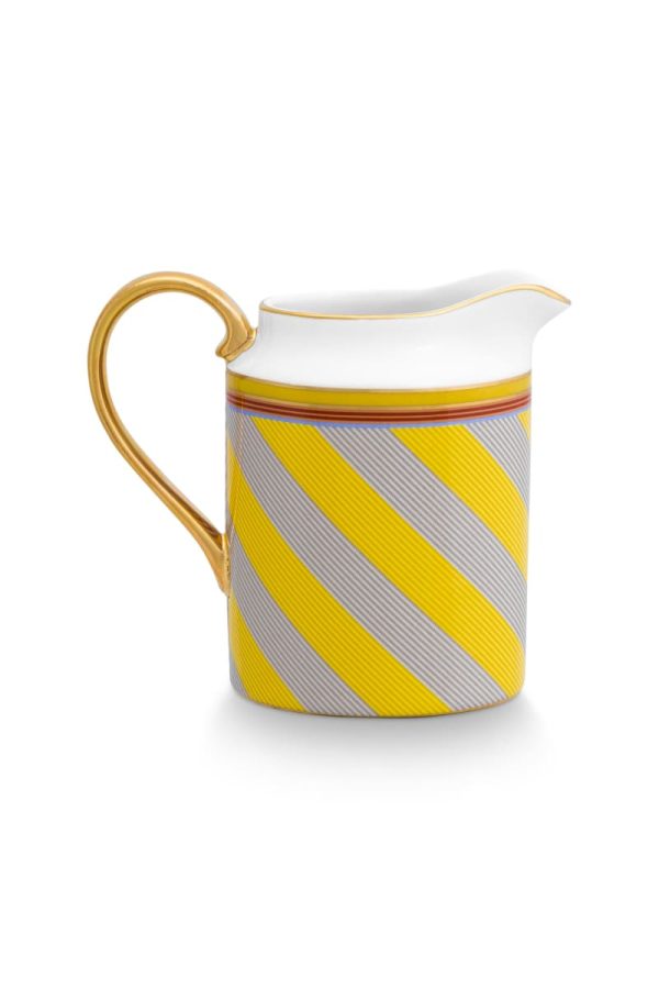 Jug Small Pip Chique Stripes Yellow 260ml