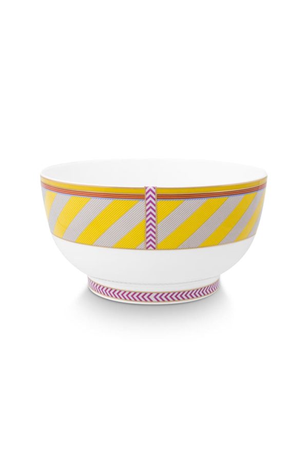 Bowl Pip Chique Stripes Yellow 20.5cm