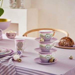 Set/2 Cups and Saucers Lily&Lotus 280ml
