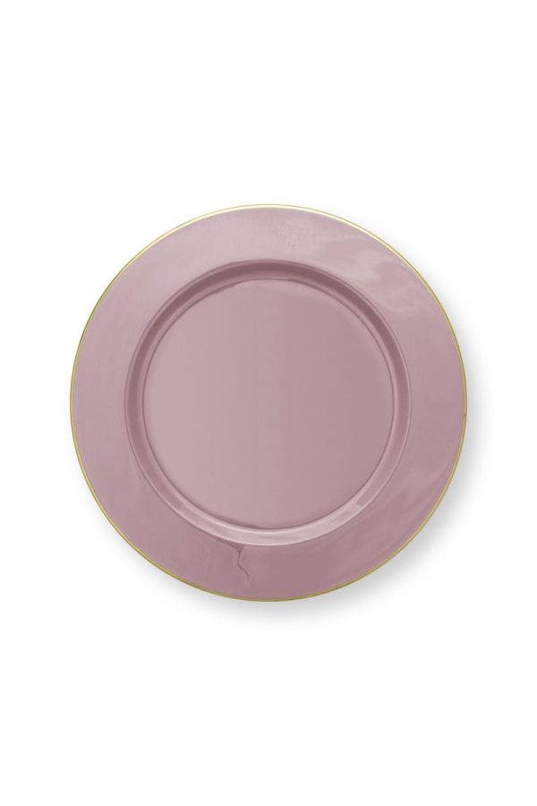 Plate Metal lilac 32 cm