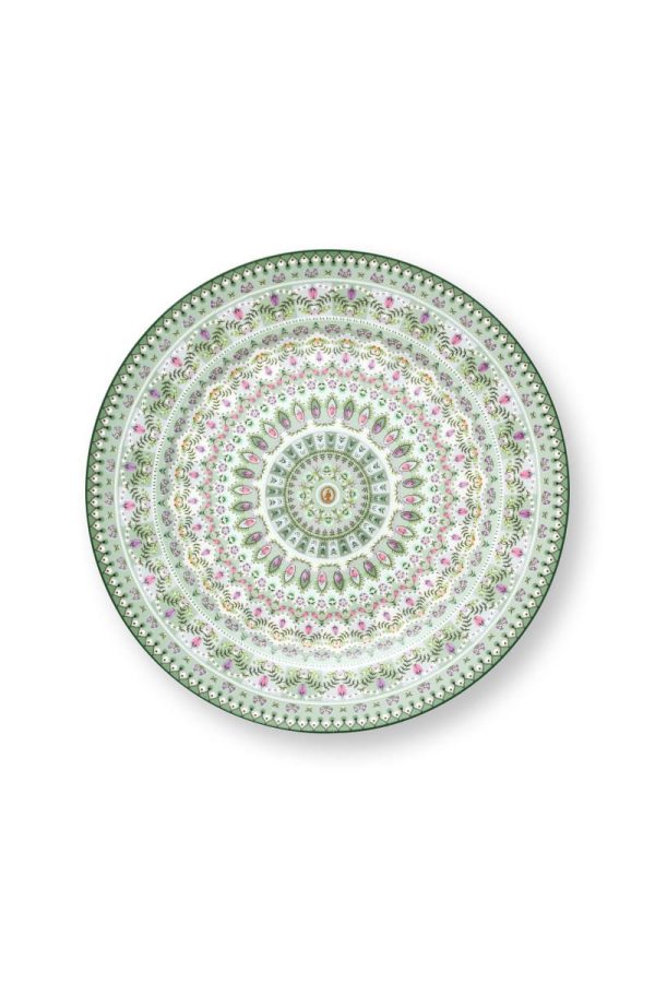 Pip Studio Plate Lily&Lotus Moon Delight Light Green 32cm