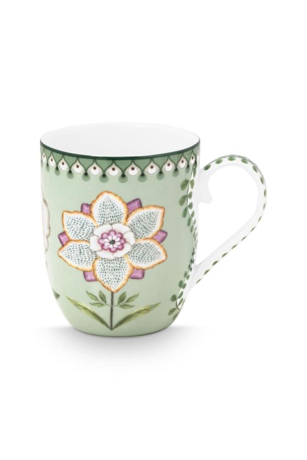 Pip Studio Mug Small Lily&Lotus Light Green 145ml