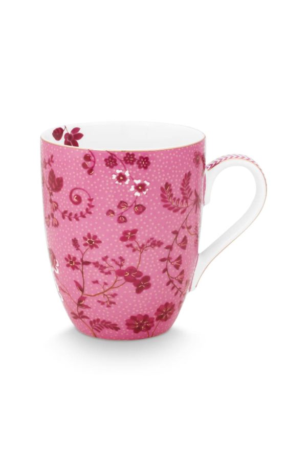 Pip Studio Mug Large Jolie Flowers Pink 350ml