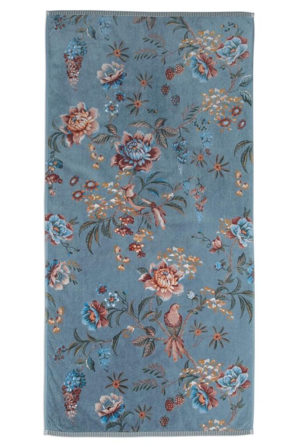 PIP Studio Håndklæde Secret Garden Blue 70x140