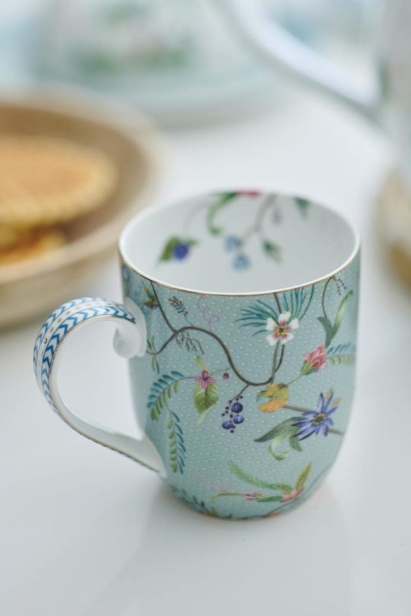 Mug Small Jolie Flowers Blue 145ml