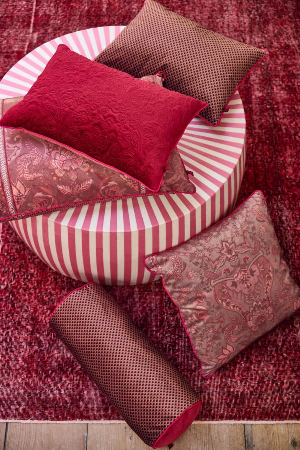 Cushion Quiltey Days Dark Pink 50x35cm