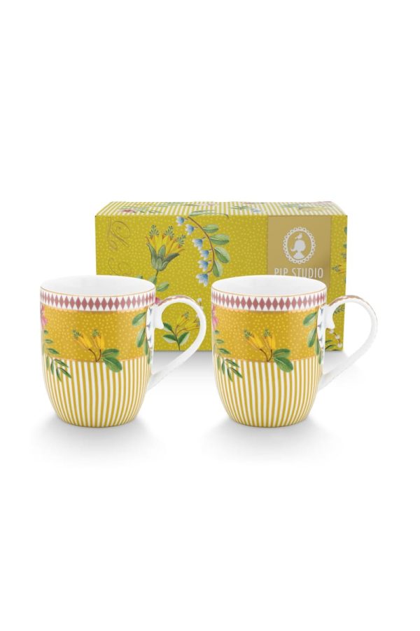 Set/2 Mugs Small La Majorelle Yellow 145ml