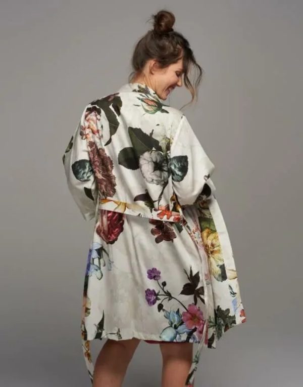 Fleur ecru kimono S