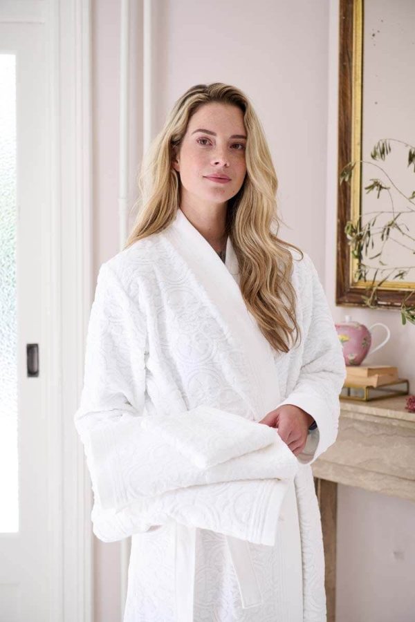 PIP  Studio Mosaic de Pip Bathrobe Whi M