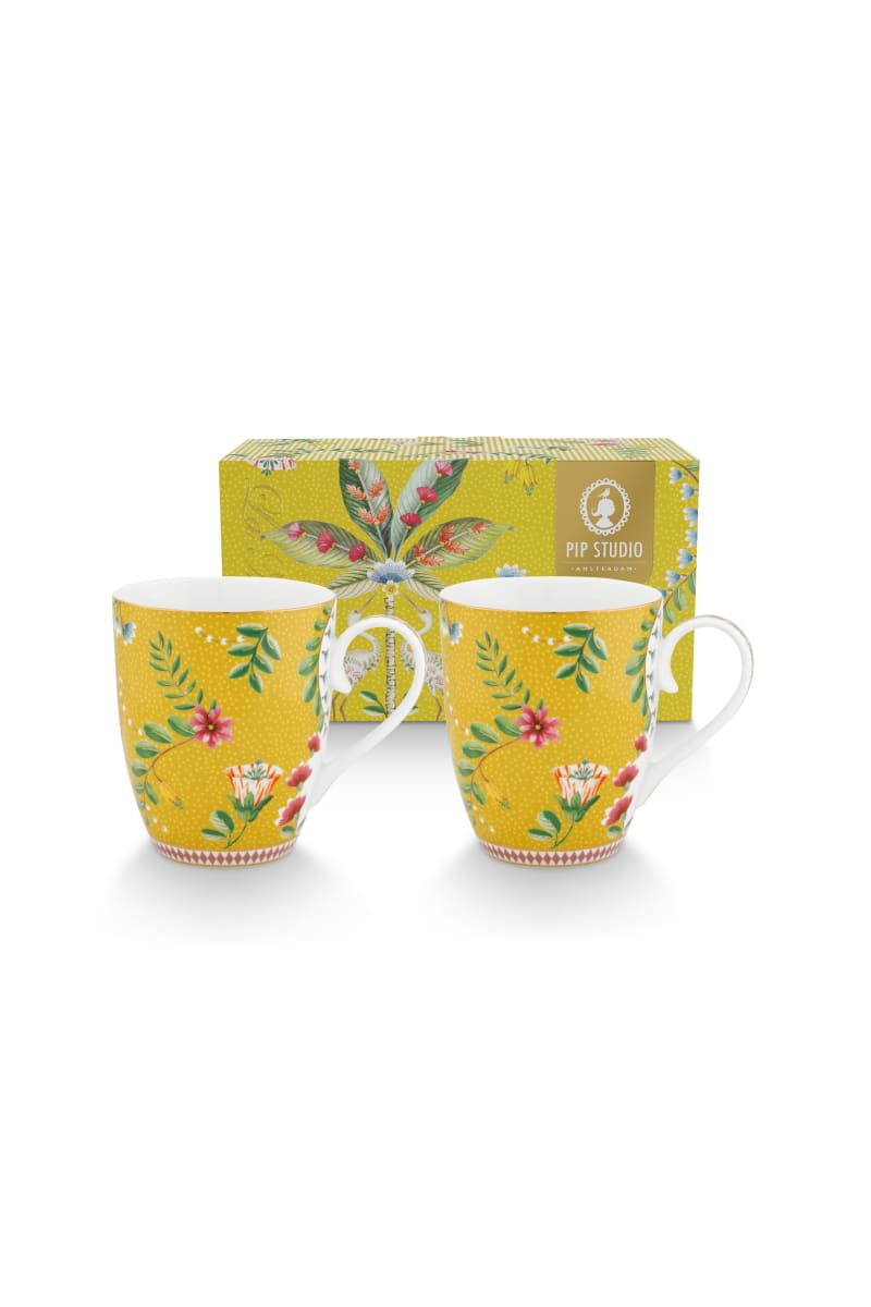 Set/2 Mugs Large La Majorelle Yellow 350ml