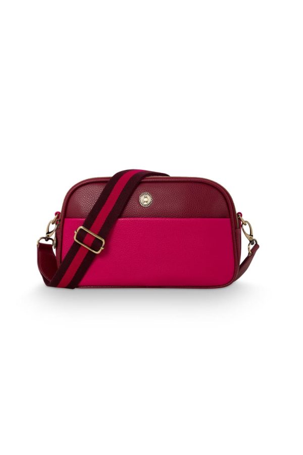 Frida Cross Body Bag Medium Red 26.5x7.5x16.5cm