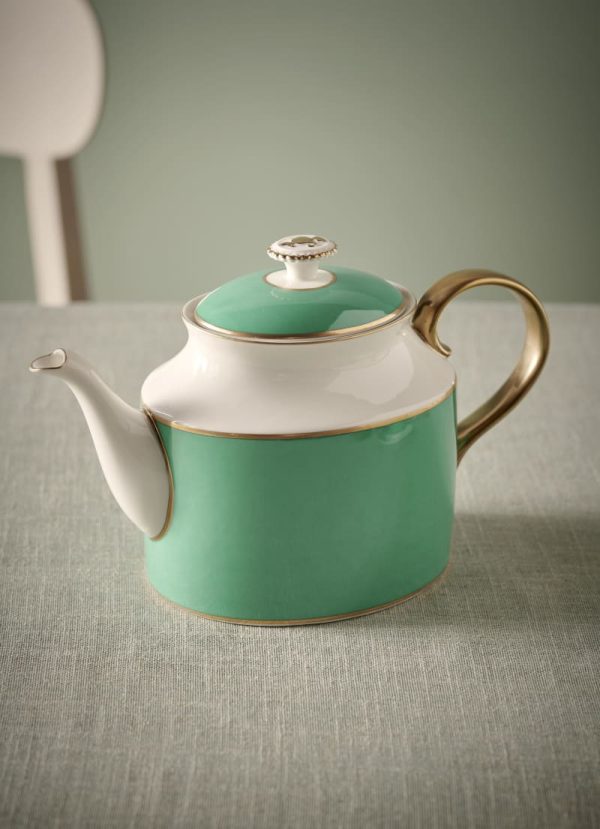 Tea Pot Large Pip Chique Gold-Green 1.8ltr