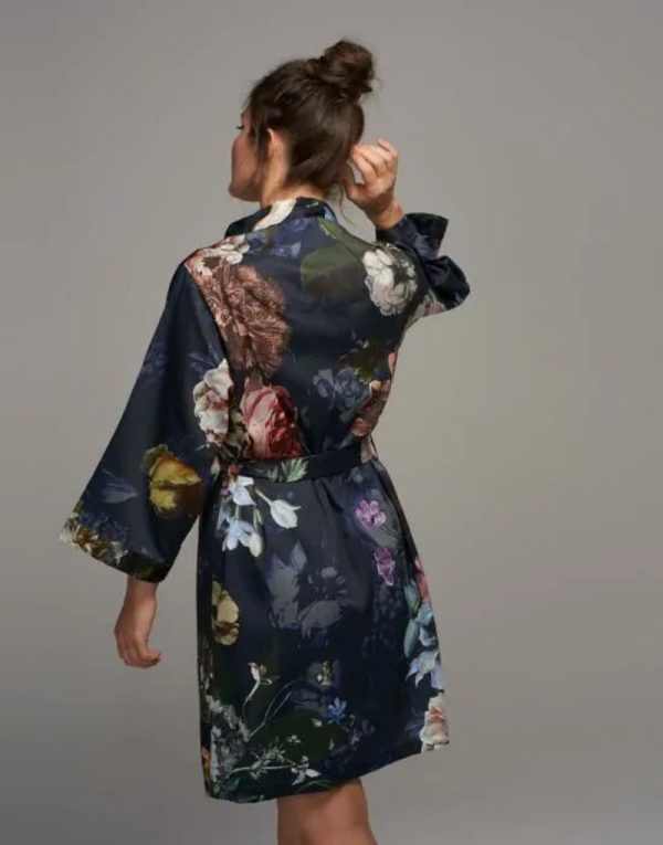 Fleur nightblue kimono S