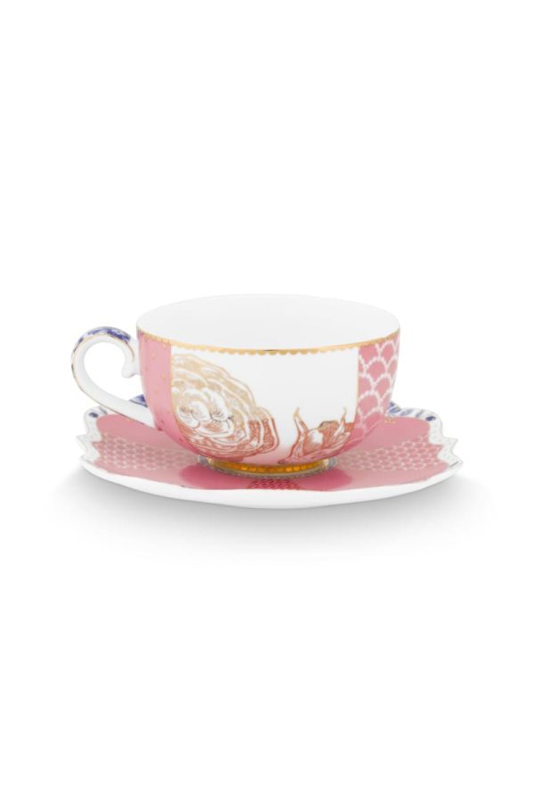 Espresso Cup and Saucer Royal Pink 125ml