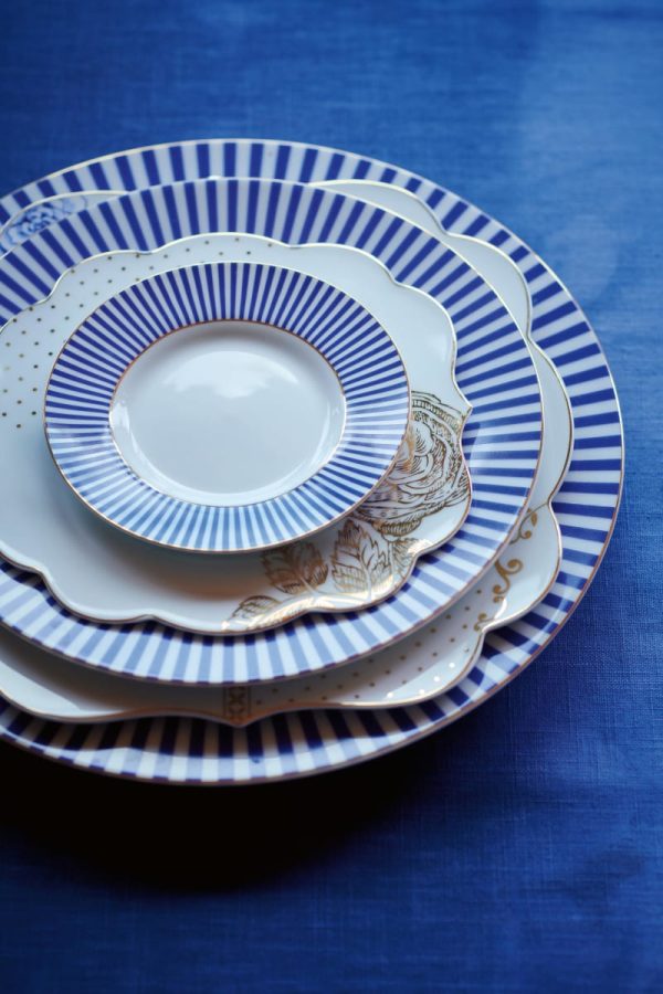 Plate Royal Stripes Blue 12cm