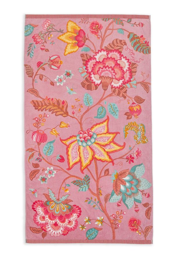 Pip Studio Flowers beachtowel Lilla