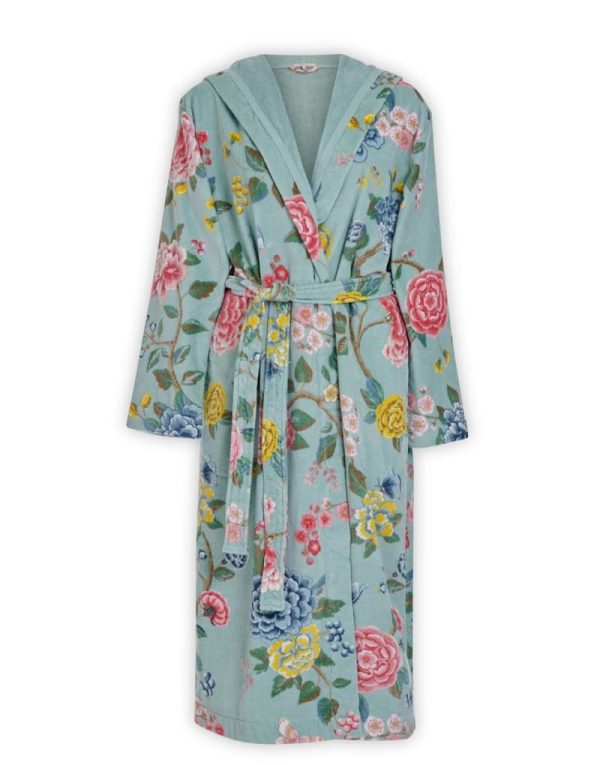 Pip Studio Good Evening Bathrobe Blue XS