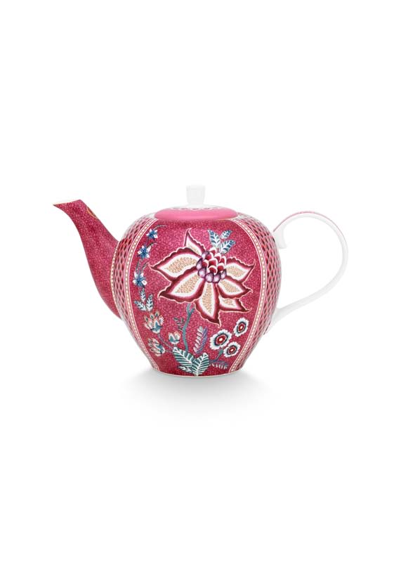 TeaPot Large Flower Festival Dark Pink 1.6ltr