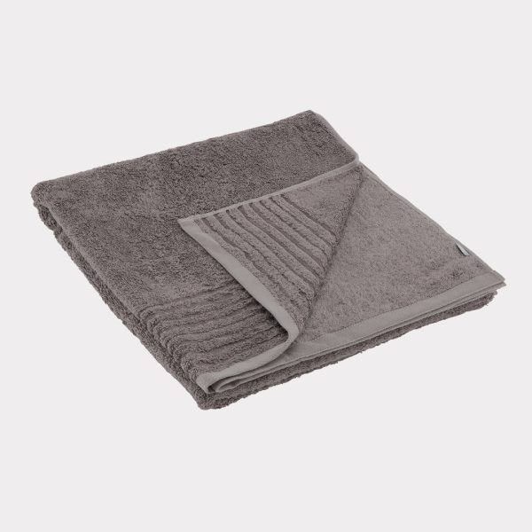Bambus badehåndklæde koksgrå 70x140 - Bambuni