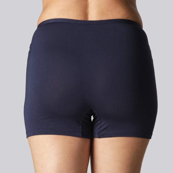 Bambus hotpants i navy blå - Bambuni