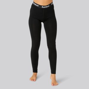 Bambus leggings i sort til kvinder - Bambuni