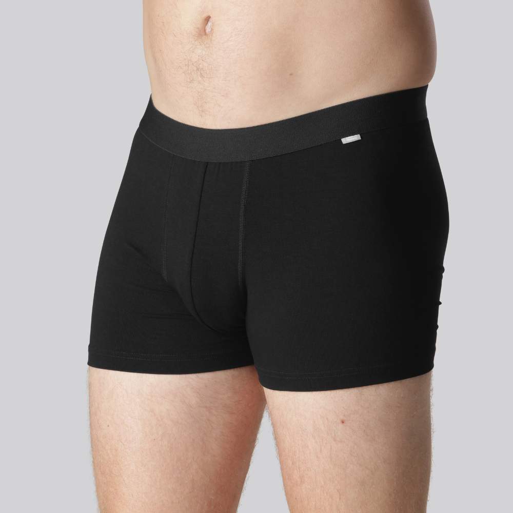 Bambus underbukser i sort med sort elastik til mænd - Bambuni